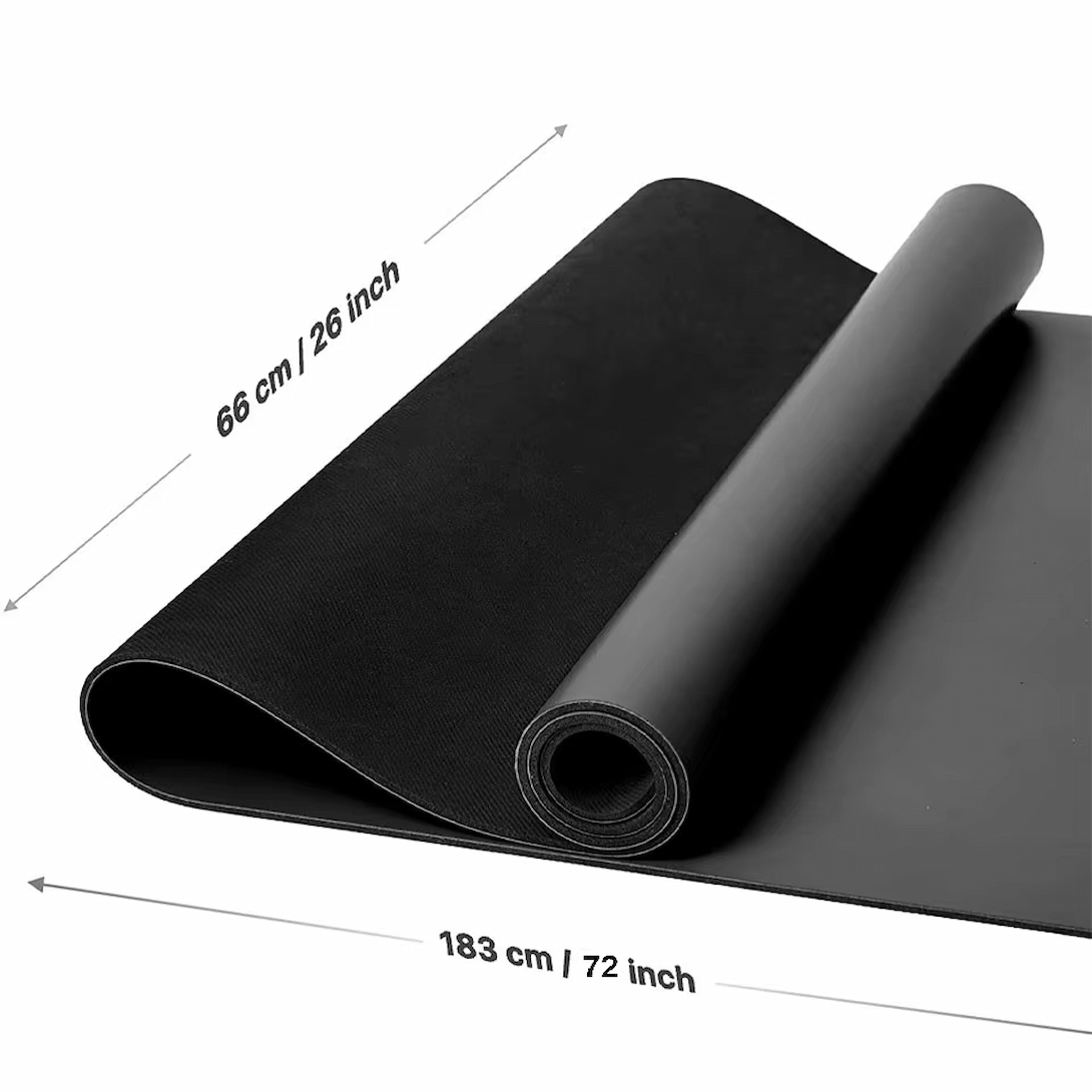 5mm Arched Shape PU Natural Rubber Yoga Mat